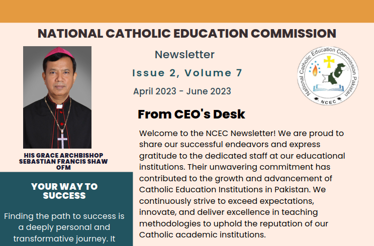 PAKISTAN : Newsletter du NCEC